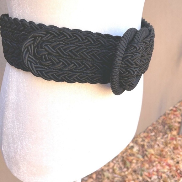 NEW!Juliana Collezione NY Designer Belt Black Braided Style 36 in. Adjustable main image 4